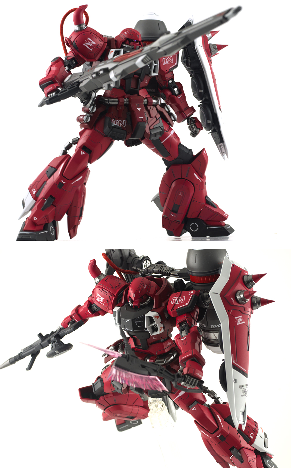 完成品 ガンダム MG 1/100 塗装済み改修完成品 ザク・ウォリアー